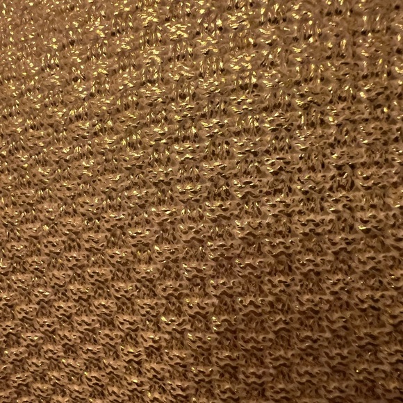 Le Superbe gold tweed blazer snap closures hot pink fringe detail NWOT Size Med - Picture 11 of 13